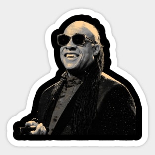 Stevie Wonder Grey Sticker